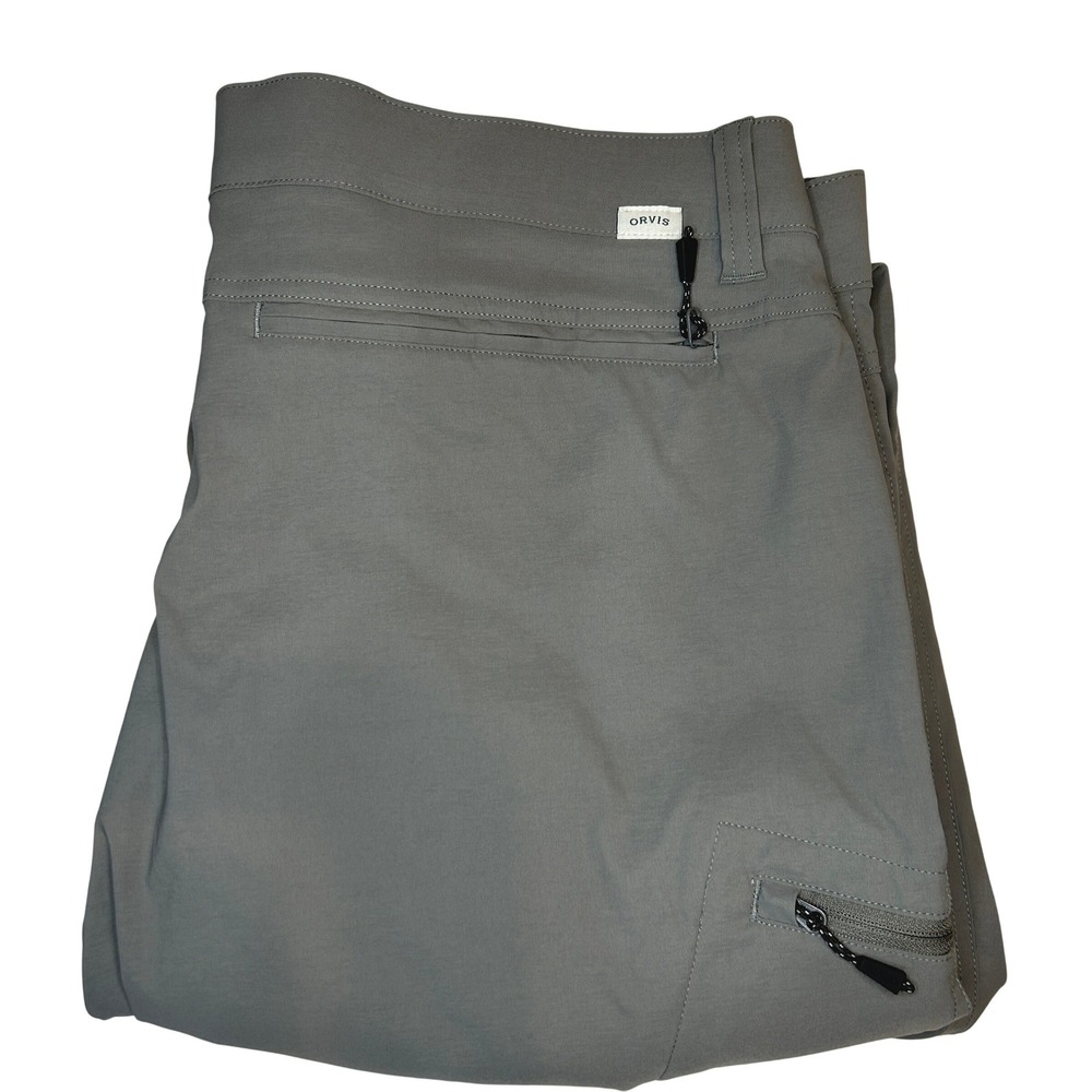 Orvis Tech Pant 40x30 Mens Gray Stretch Water Repellent Outdoor Trousers NEW NWT